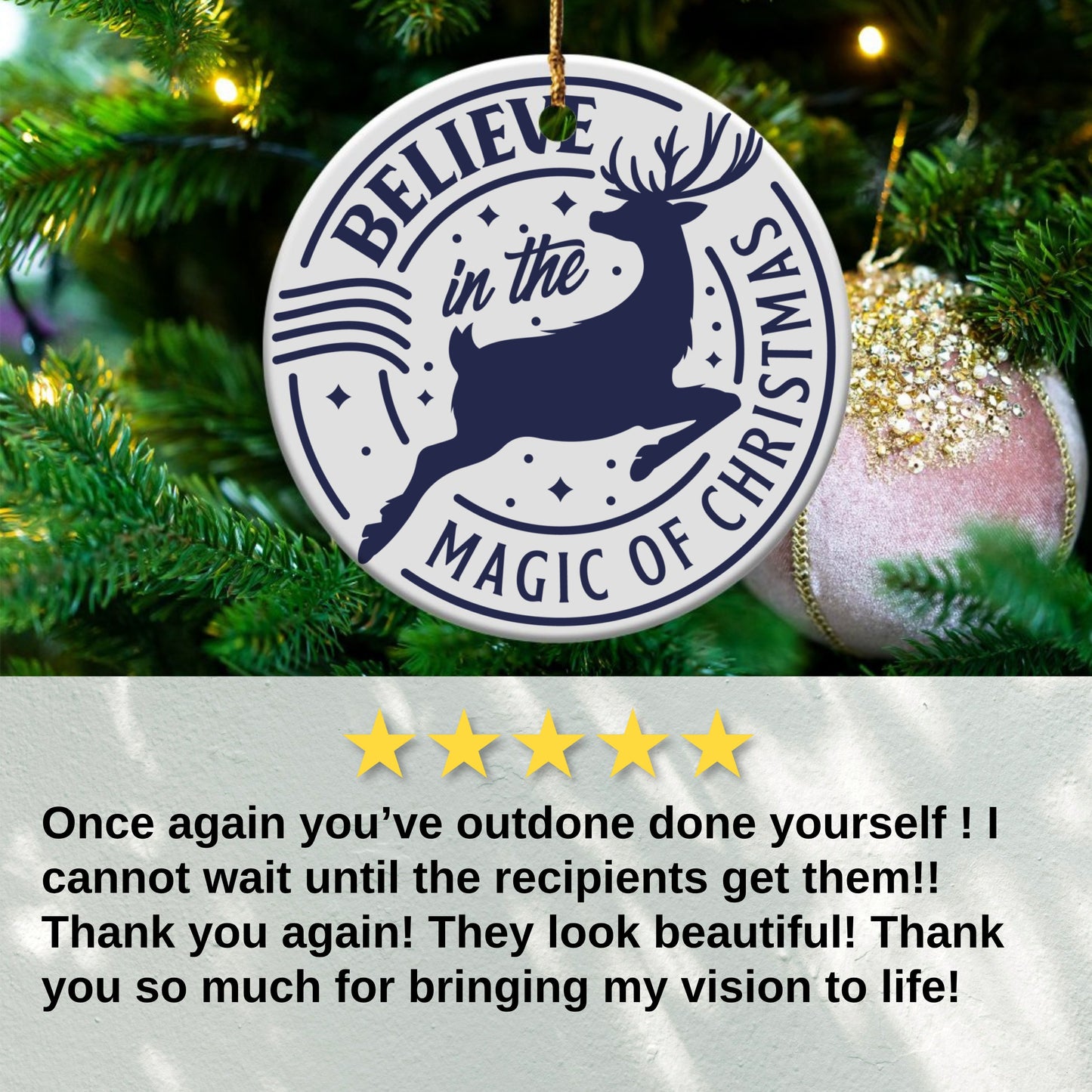 Believe in the Magic of Christmas Ornament product