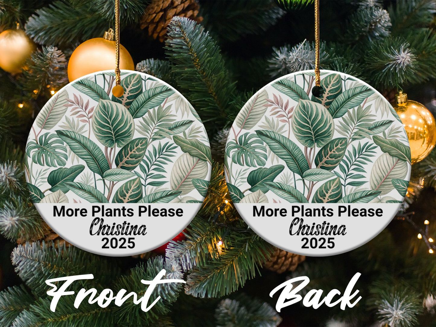 More Plants Please Christina 2025 Christmas Ornament product