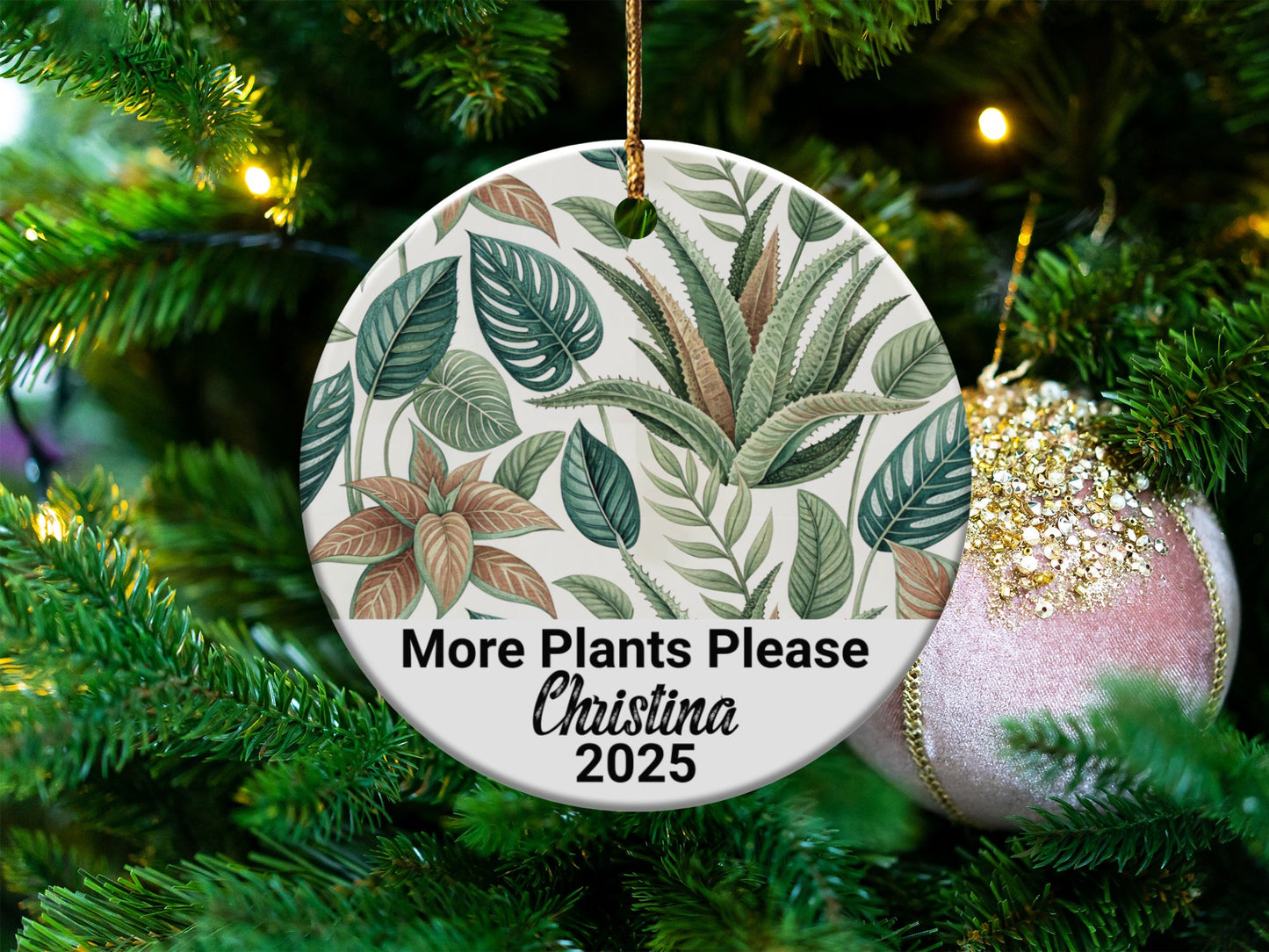 More Plants Please Christina 2025 Ornament product