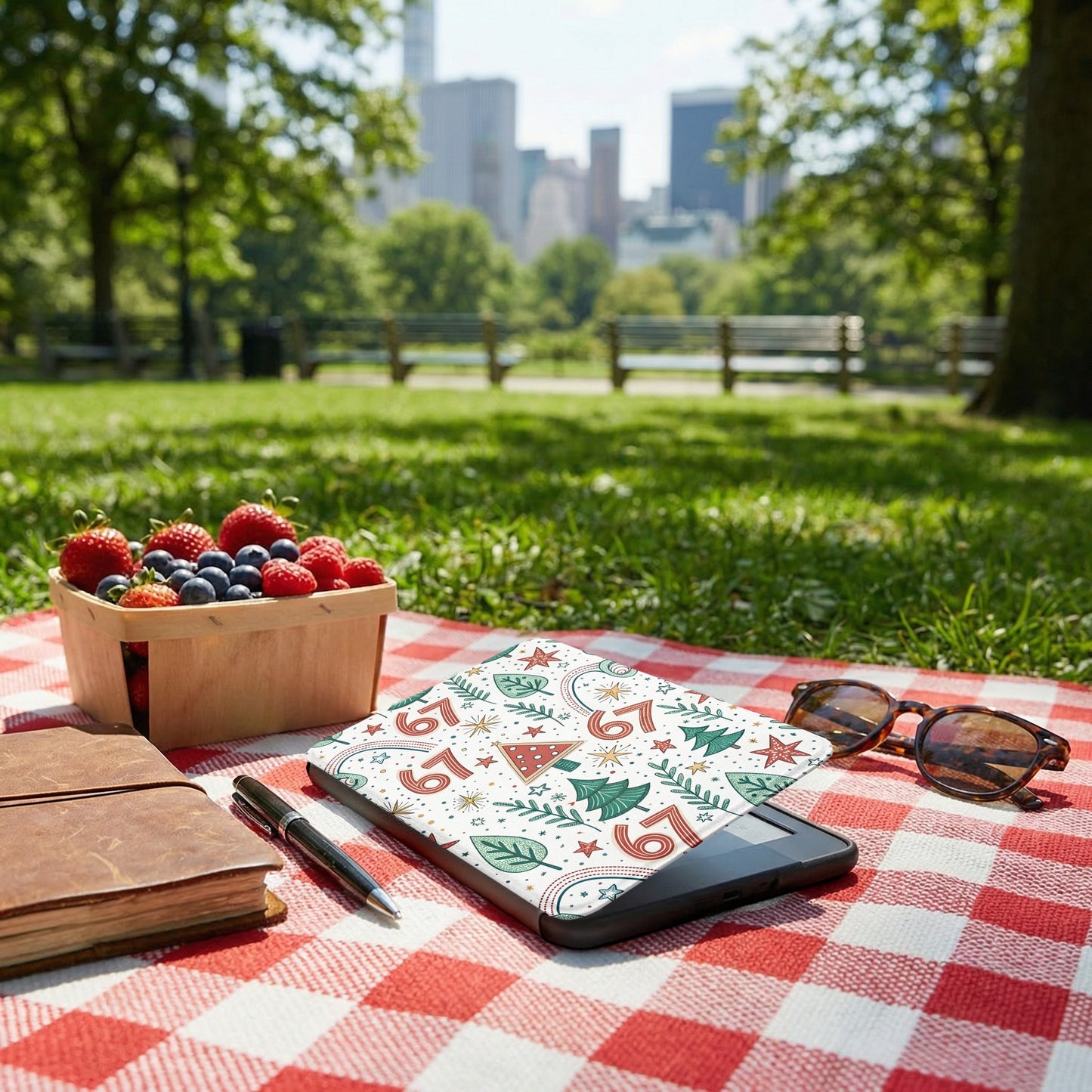 Picnic Ready Checklist with Vibrant Printed Notebook