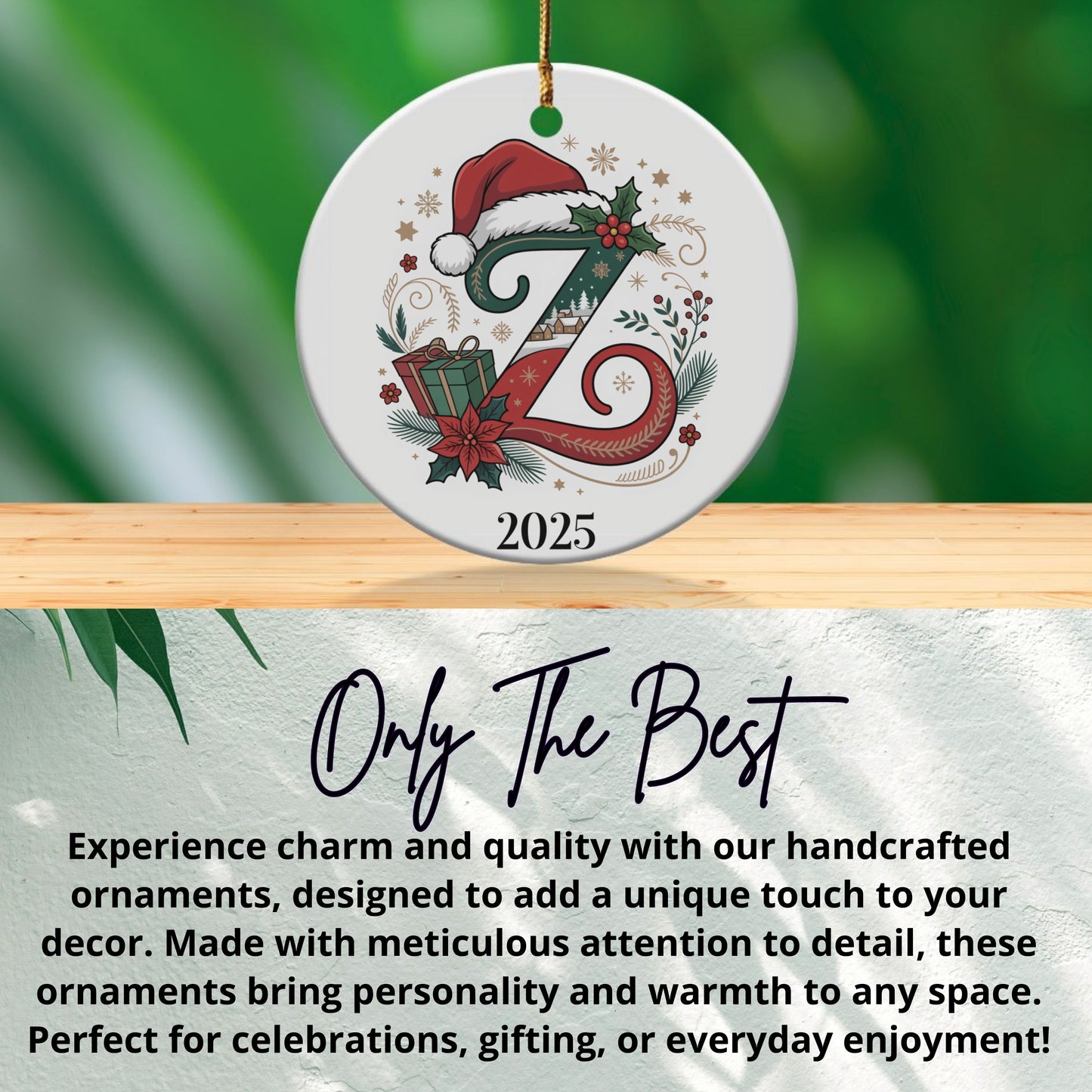 Personalized Christmas Santa Hat Ornament 2025 product