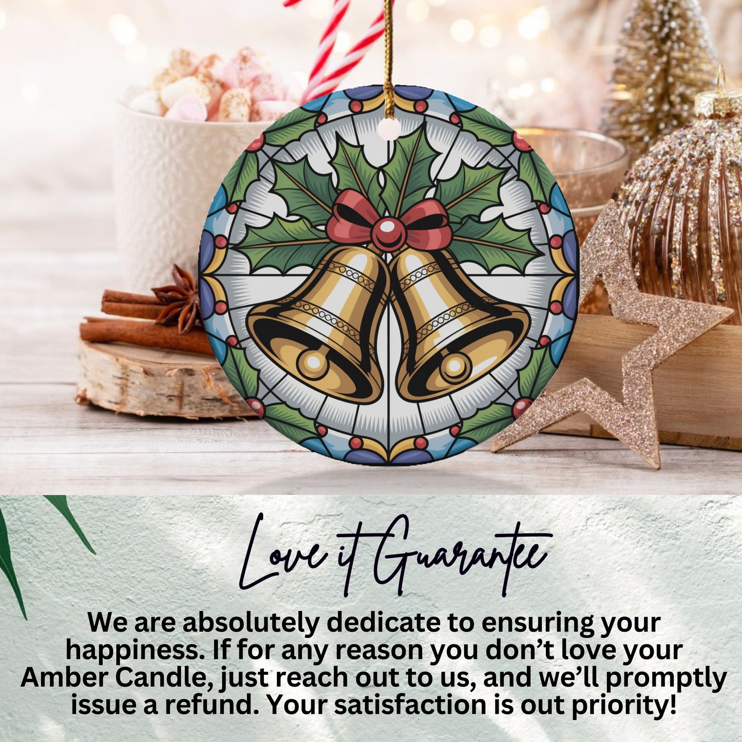 Christmas Bells Ornament Love it Guarantee product type