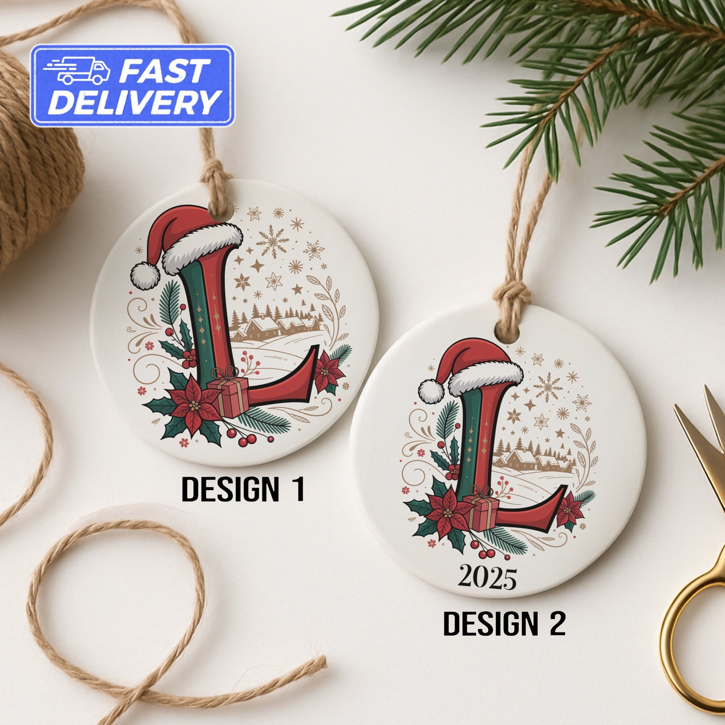 Personalized Christmas Ornament Holiday Decor product type