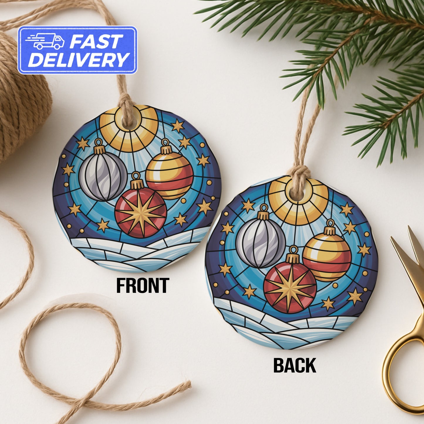 Ornament with Baubles Design Christmas product type