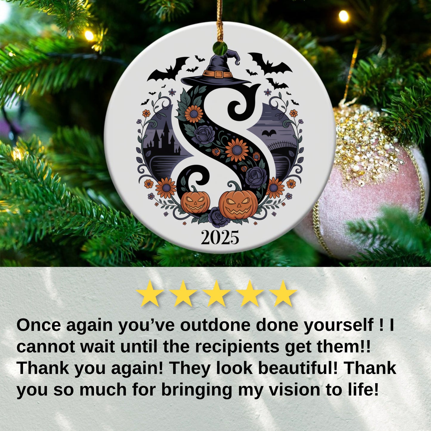 Custom Halloween 2025 Ornament Tree Decoration product