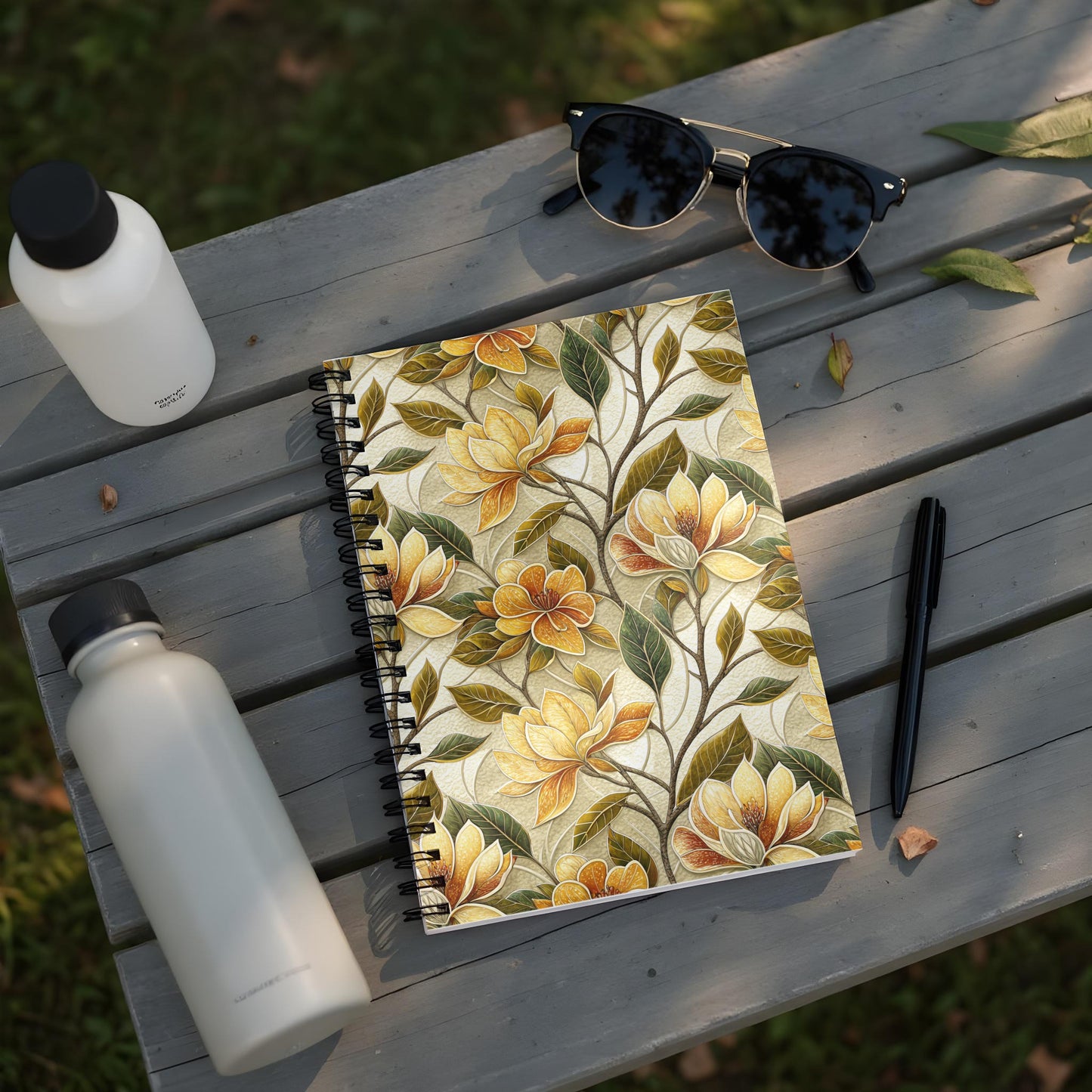 Beautiful Floral Pattern Spiral Bound Notebook Product