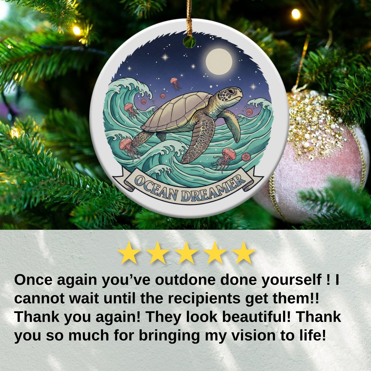 Ocean Dreamer Sea Turtle Christmas Tree product