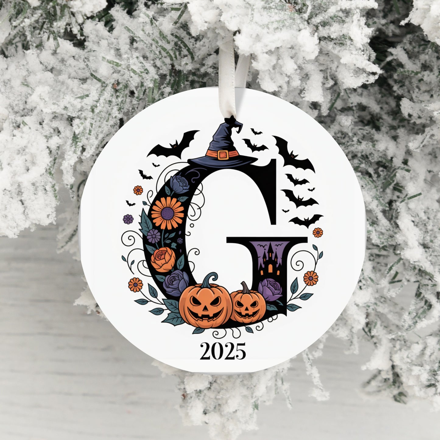 Personalized 2025 Halloween Ornament product type