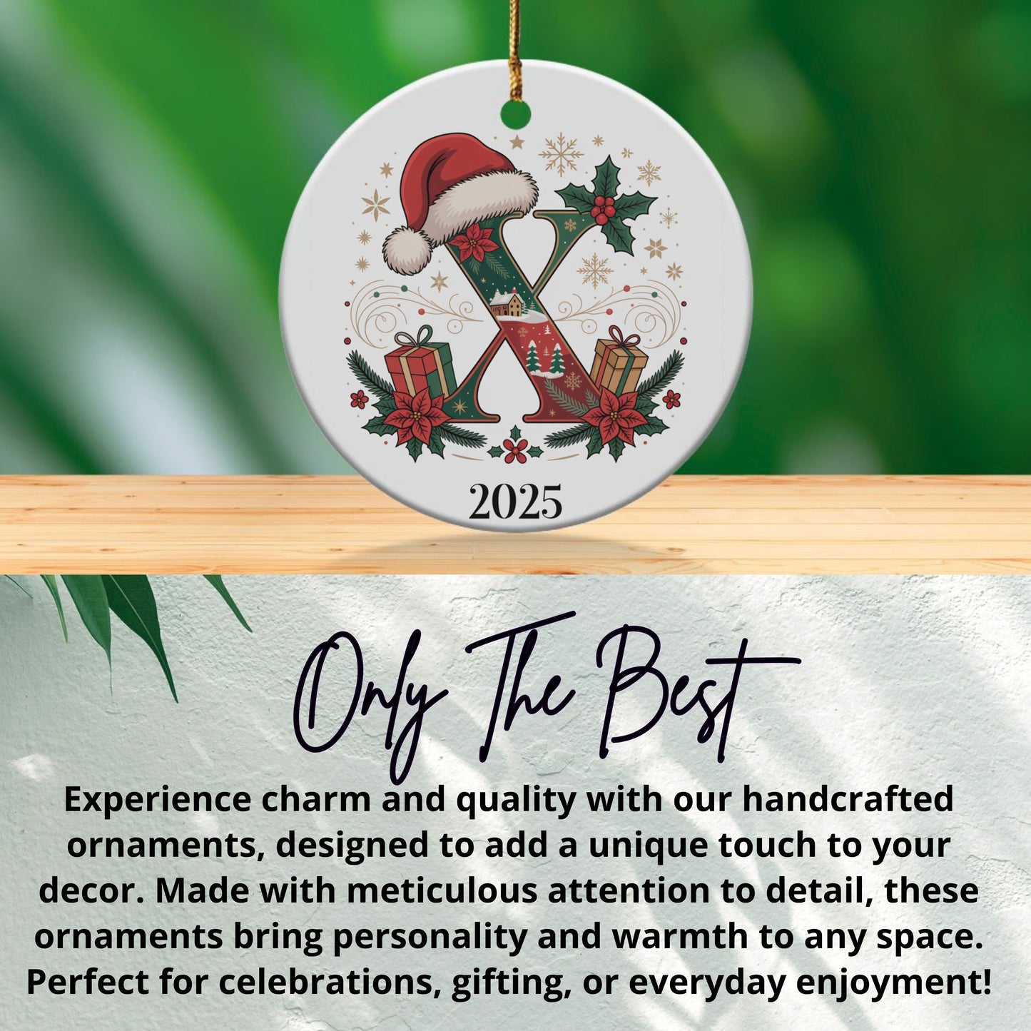 Festive 2025 Christmas Ornament for Holiday Decor product