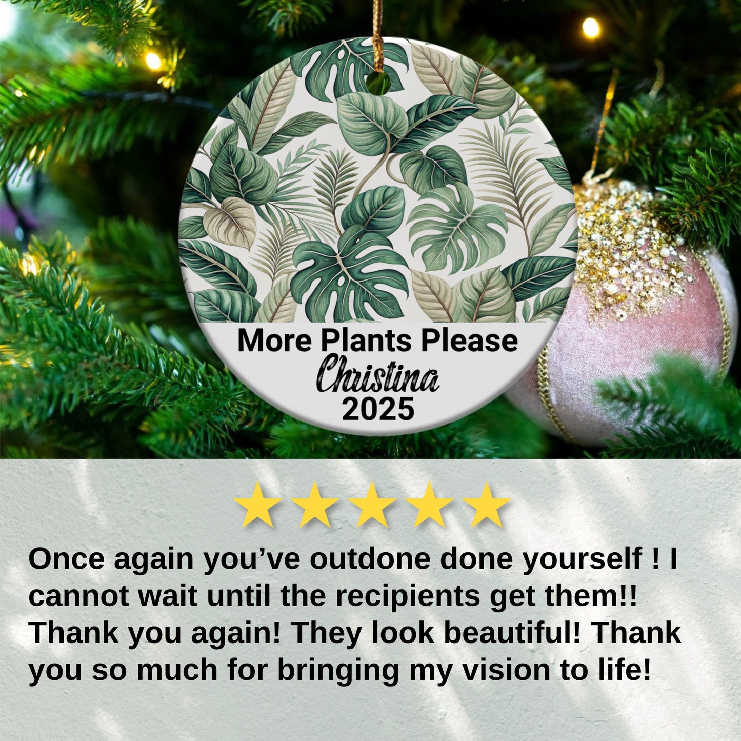 More Plants Please 2025 Christmas Ornament product