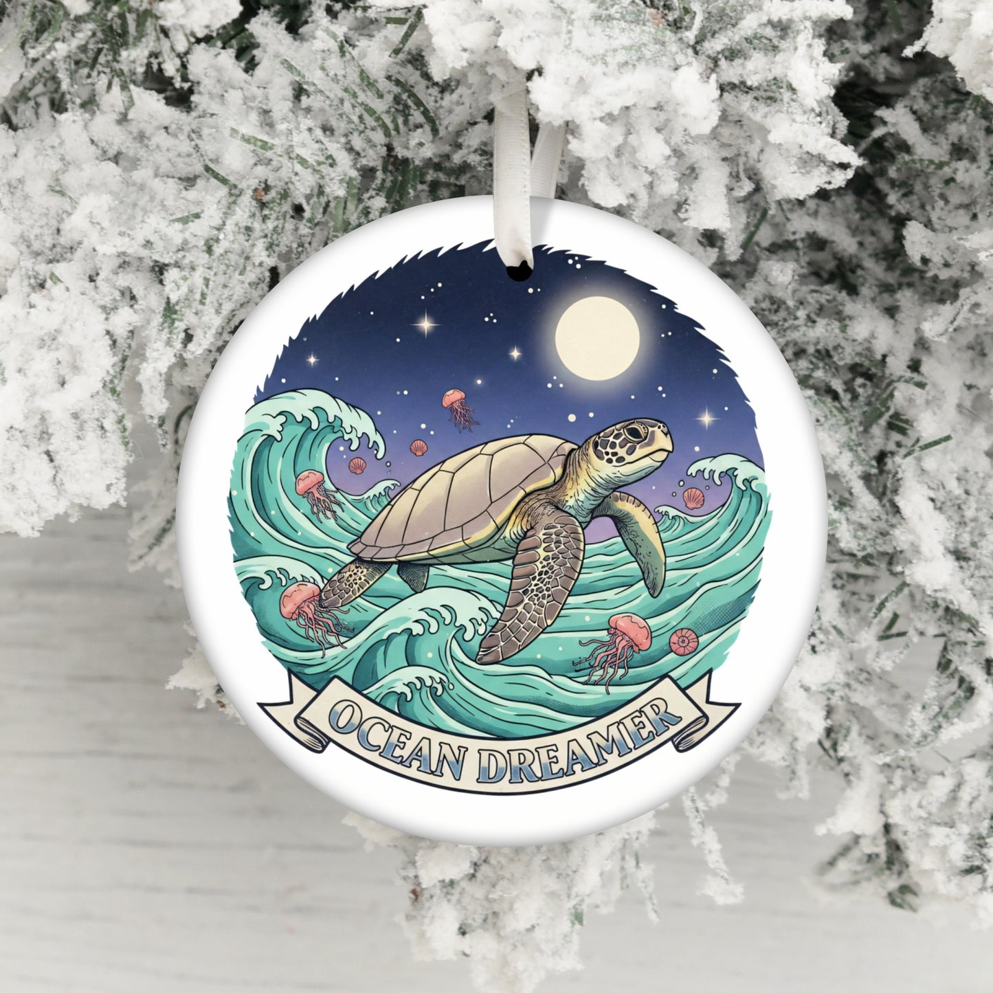 Ocean Dreamer Sea Turtle Christmas Decoration product type