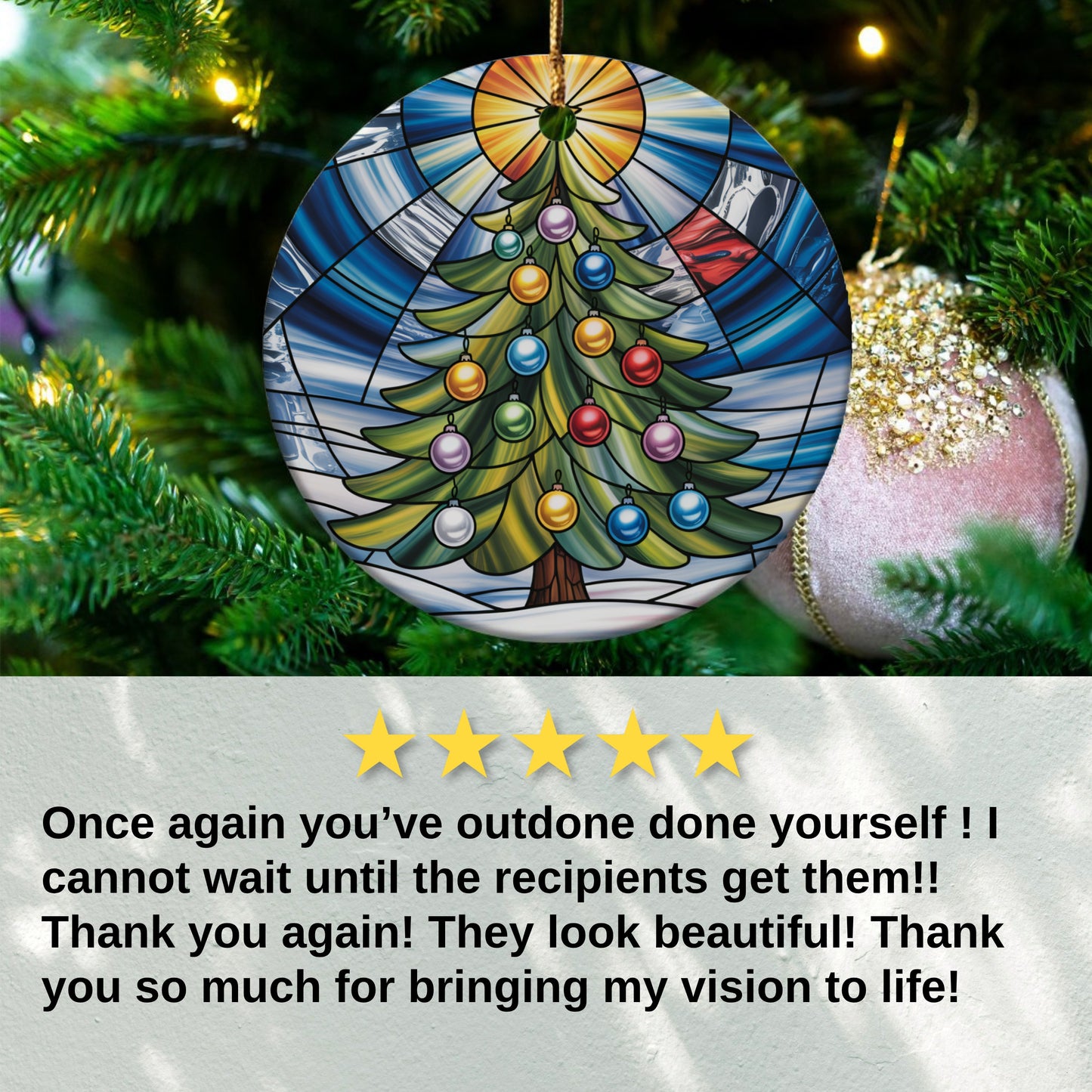 Colorful Christmas Tree Ornament Holiday Decoration product