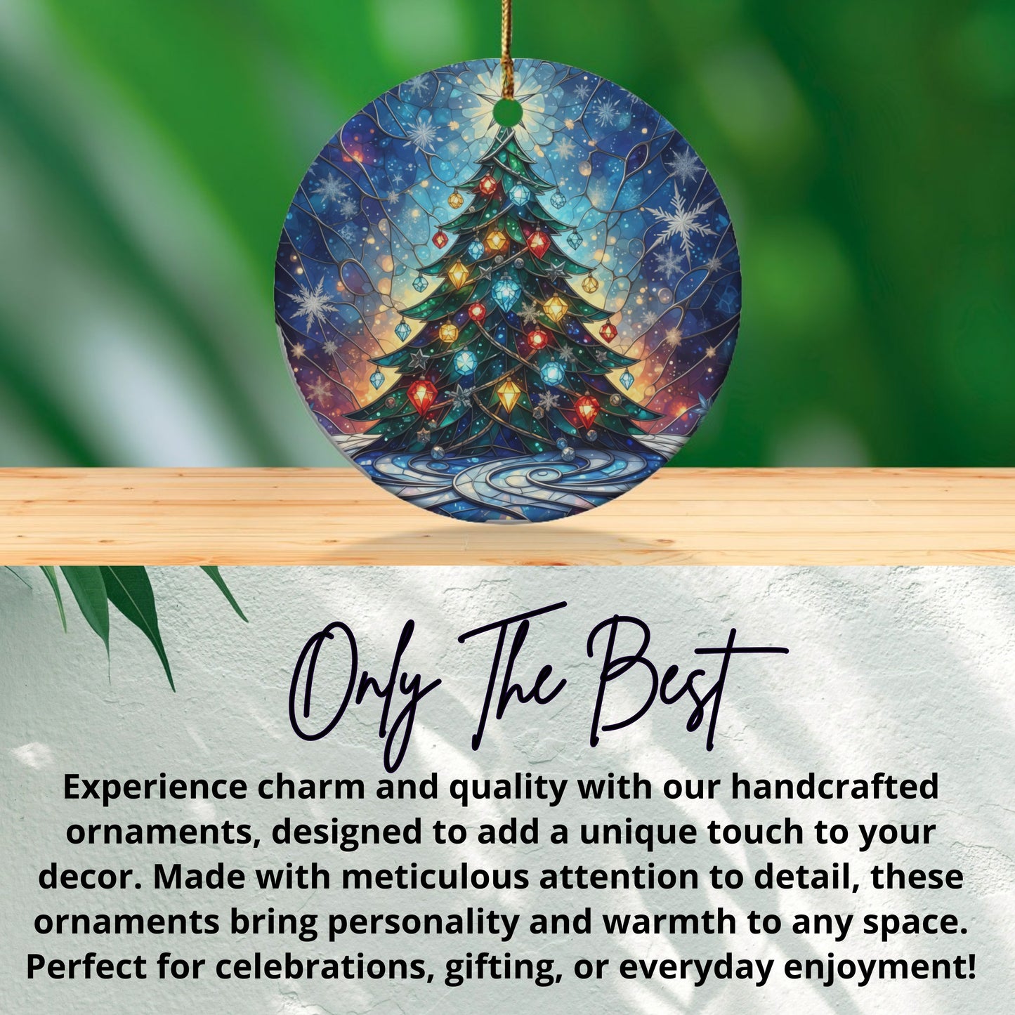 Handcrafted Christmas Tree Ornament Festive Decor product