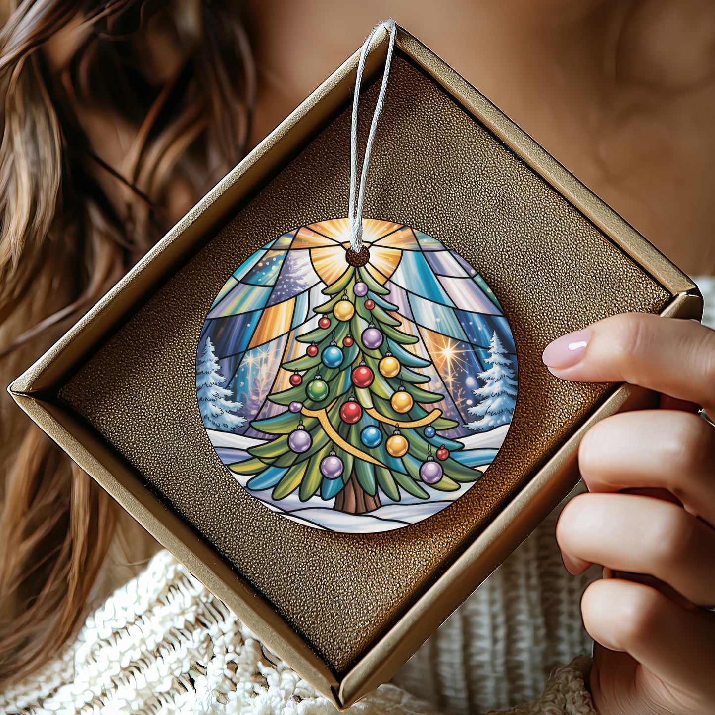 Stunning Handcrafted Stained Glass Christmas Tree product type