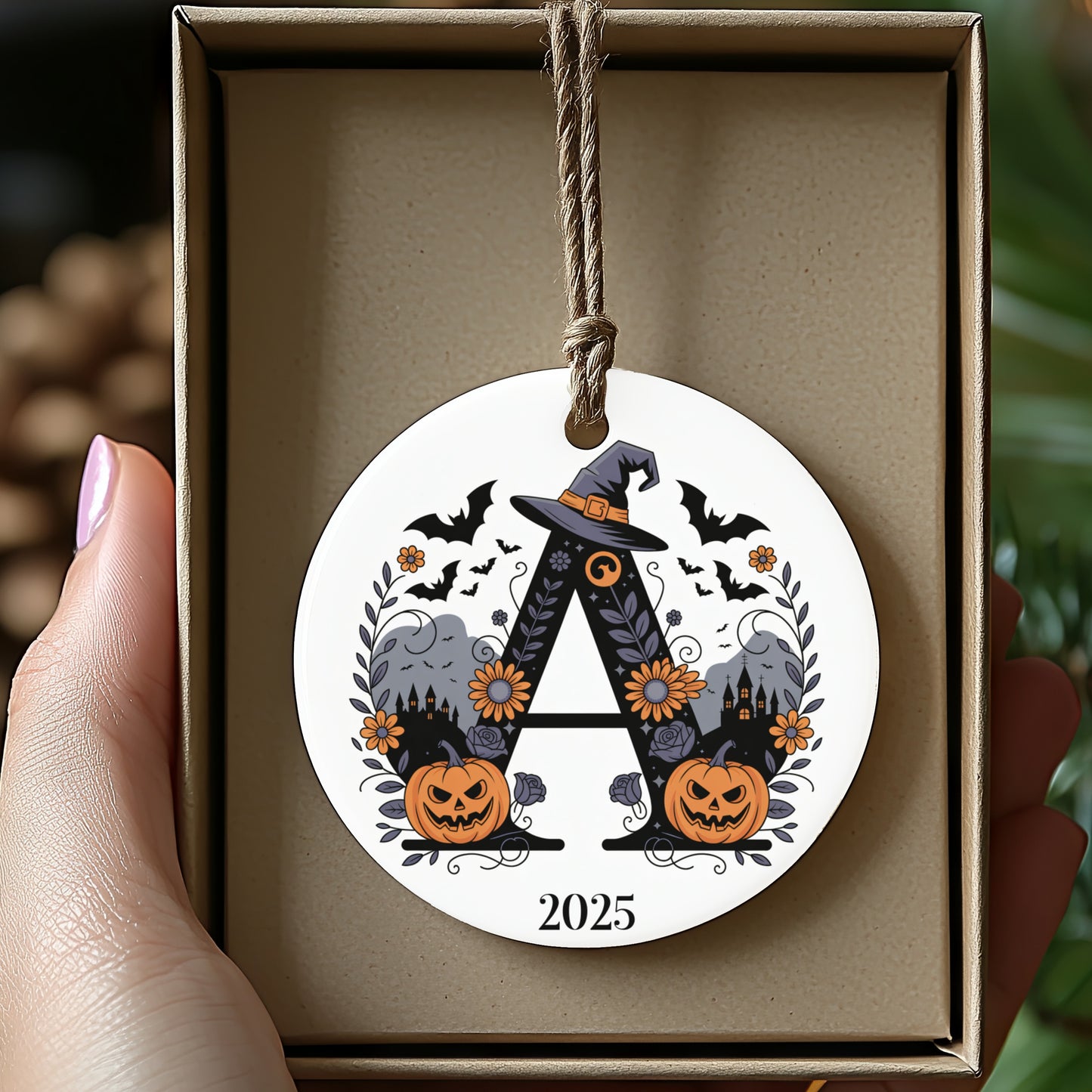 2025 Halloween Themed Ornament with Pumpkins product type