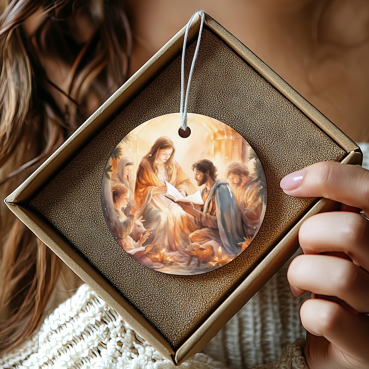Beautifully Detailed Round Christmas Ornament product