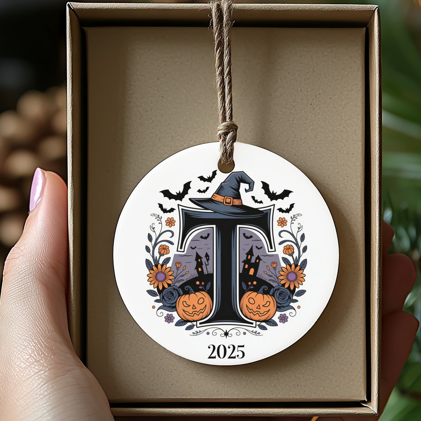 Personalized 2025 Halloween Themed Ornament product