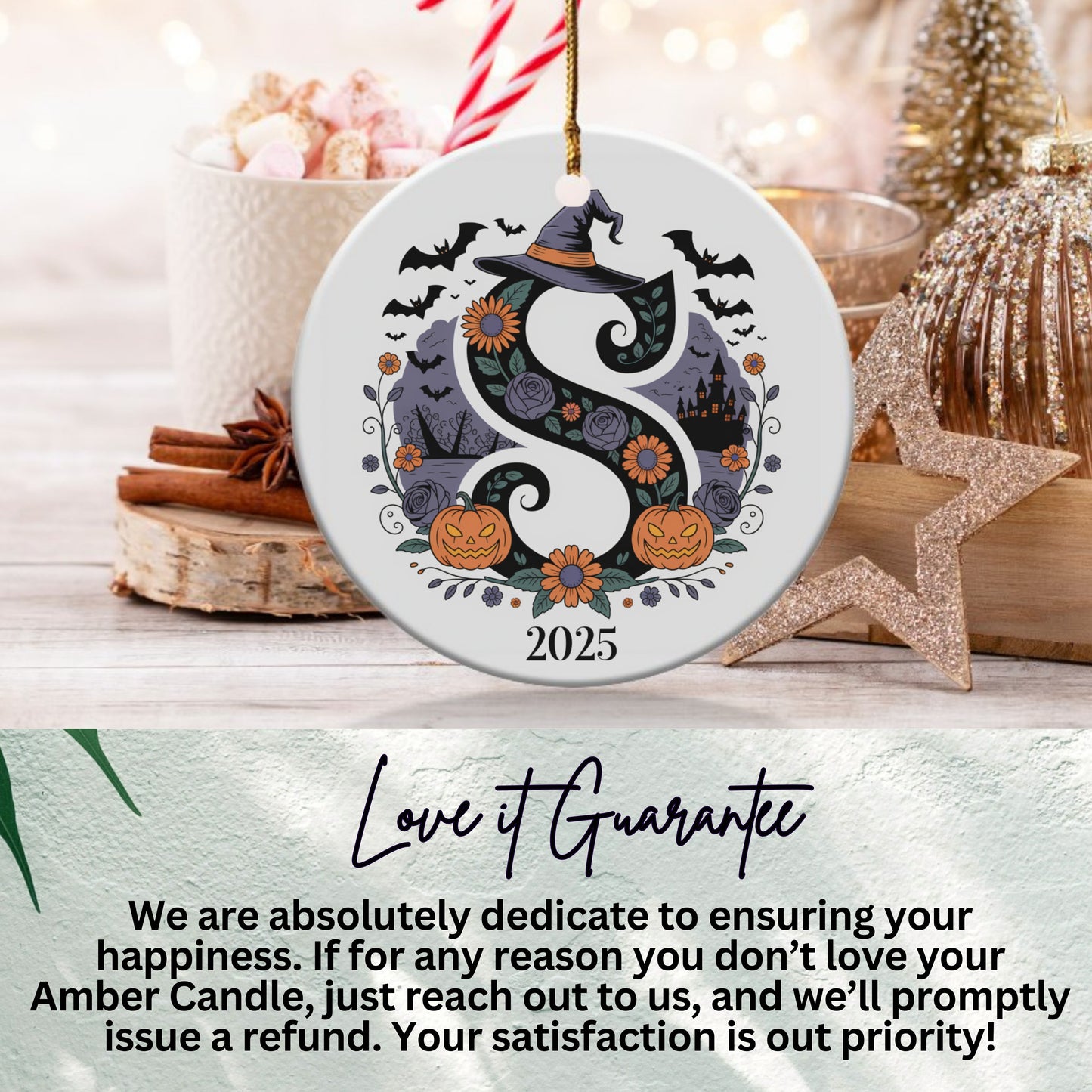 Personalized Halloween Themed 2025 Ornament product