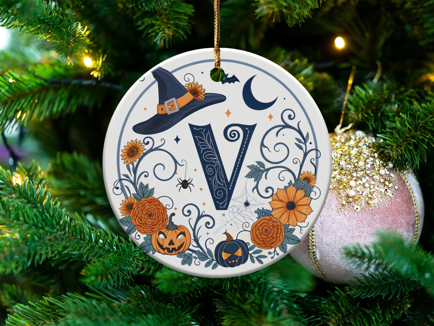 Personalized Halloween Pumpkin Ornament product