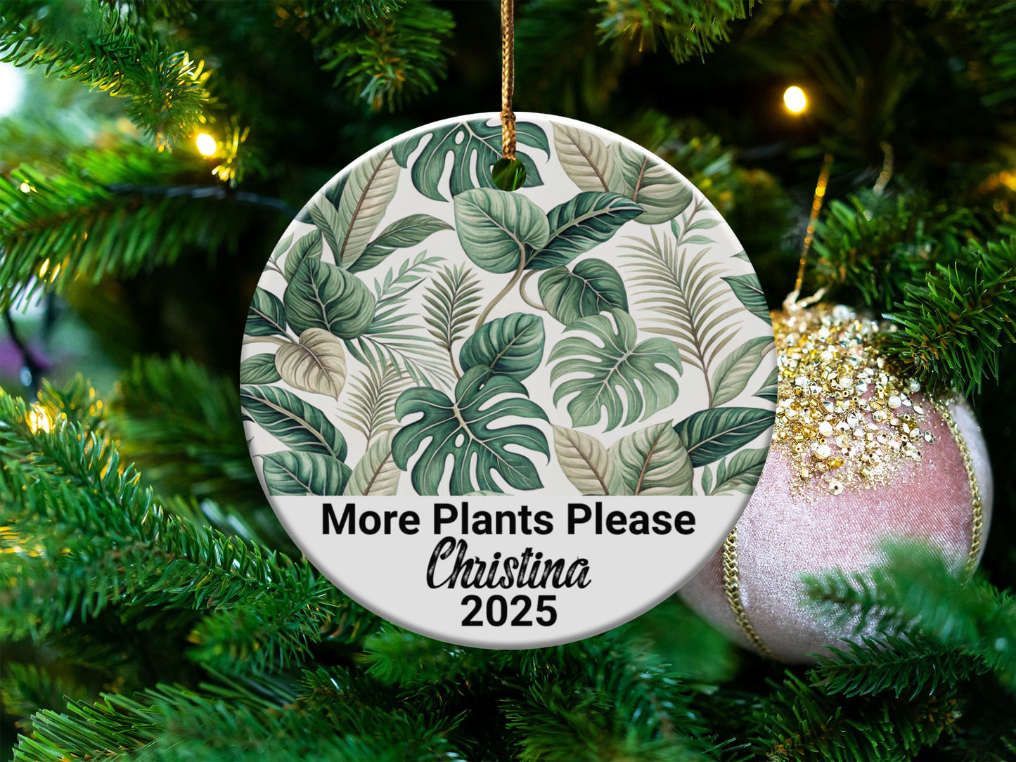 More Plants Please Christina 2025 Ornament Product