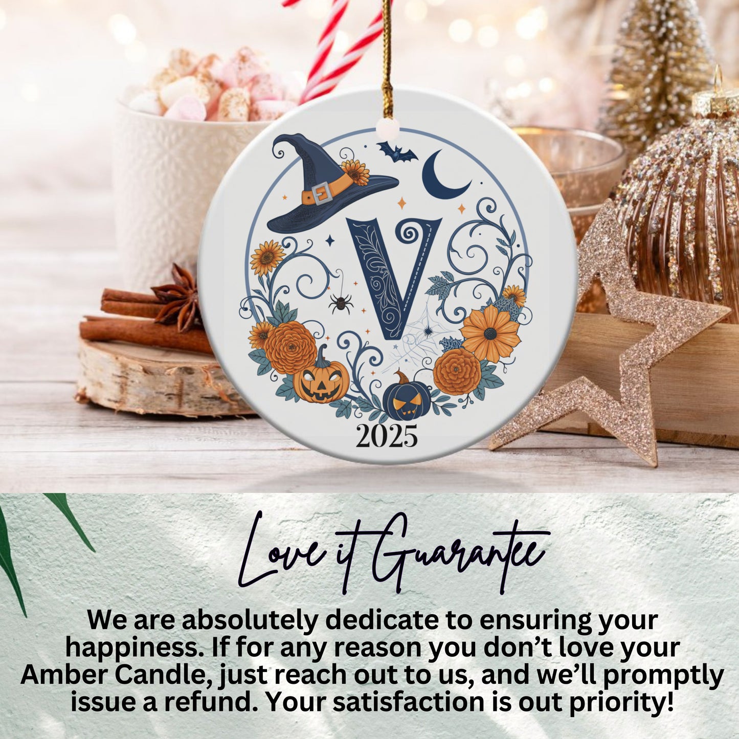 2025 Halloween themed circular ornament product
