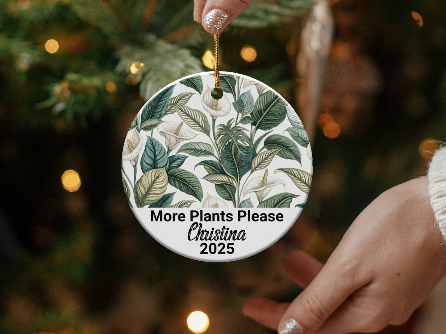 More Plants Please Christina 2025 Christmas Ornament product type
