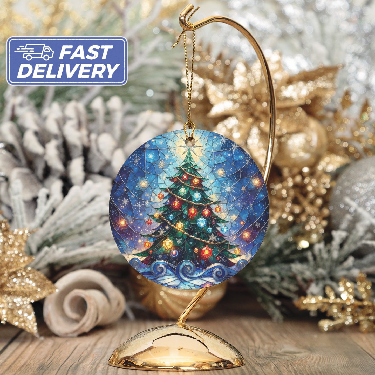 Holiday Tree Ornament Fast Delivery Christmas product