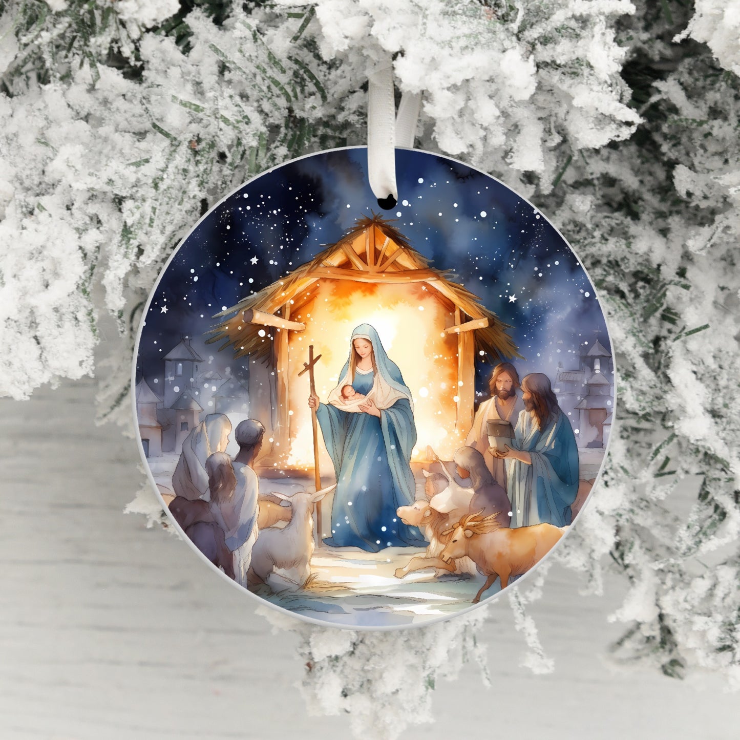 Nativity Scene Christmas Ornament Holiday Decor product type