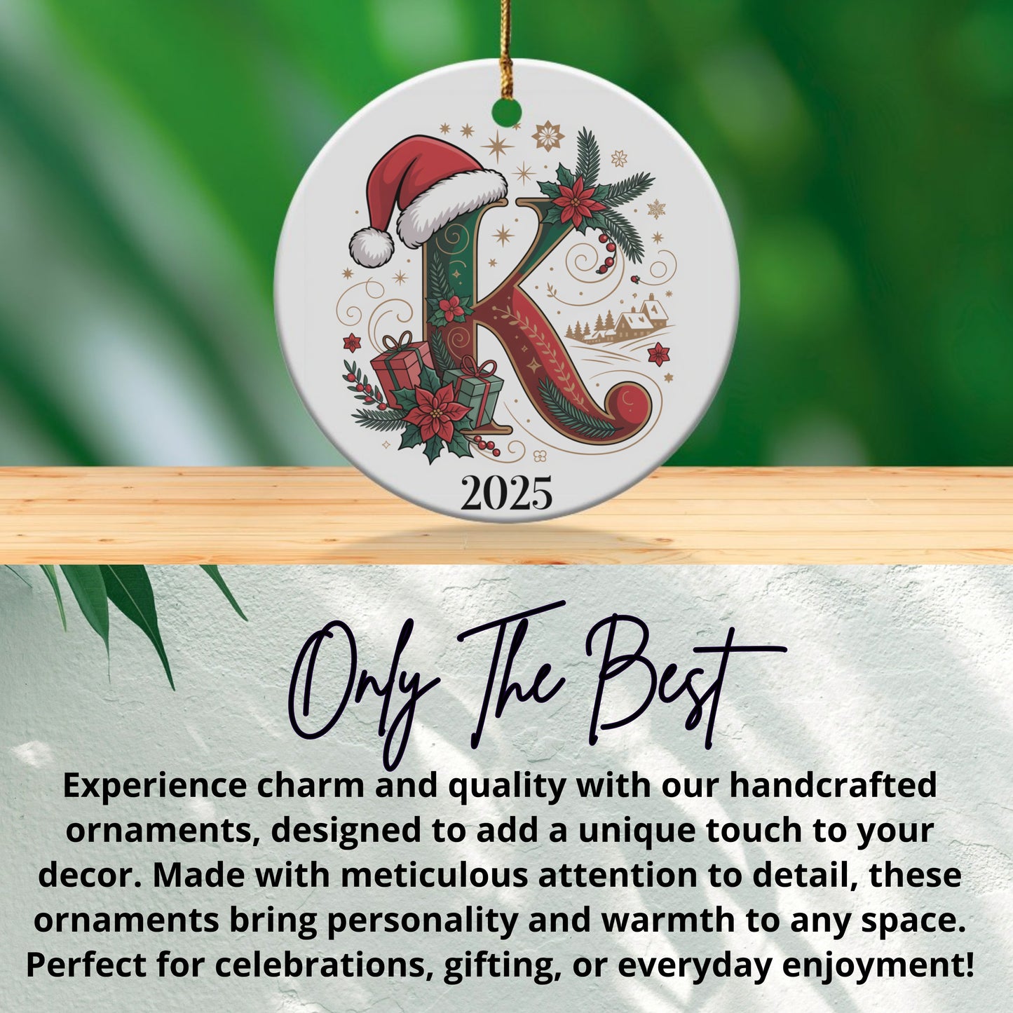 Festive 2025 Santa Hat Ornament Decor Holiday product