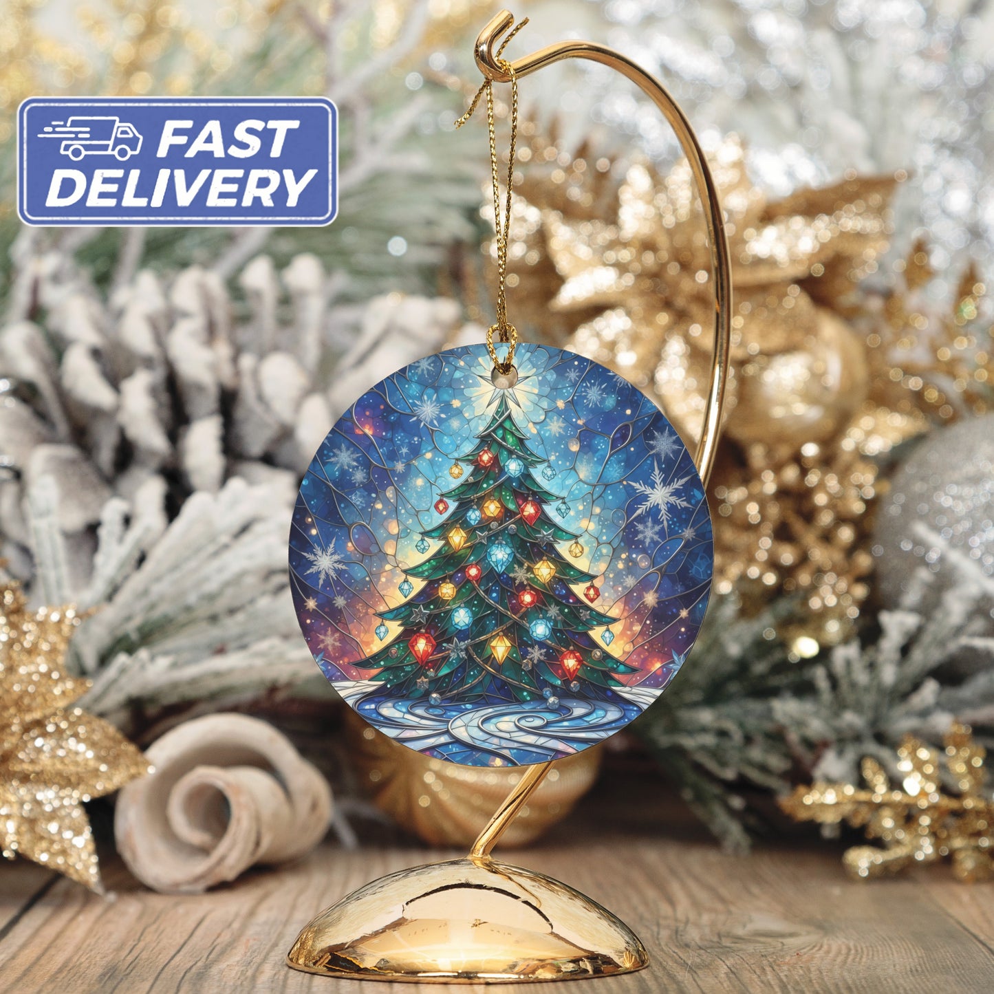 Beautifully Decorated Christmas Tree Ornament product