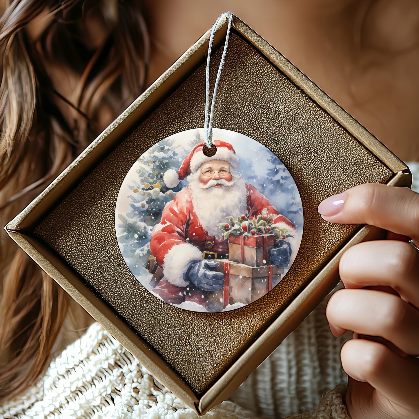 Festive Santa Claus Christmas Tree Decoration product