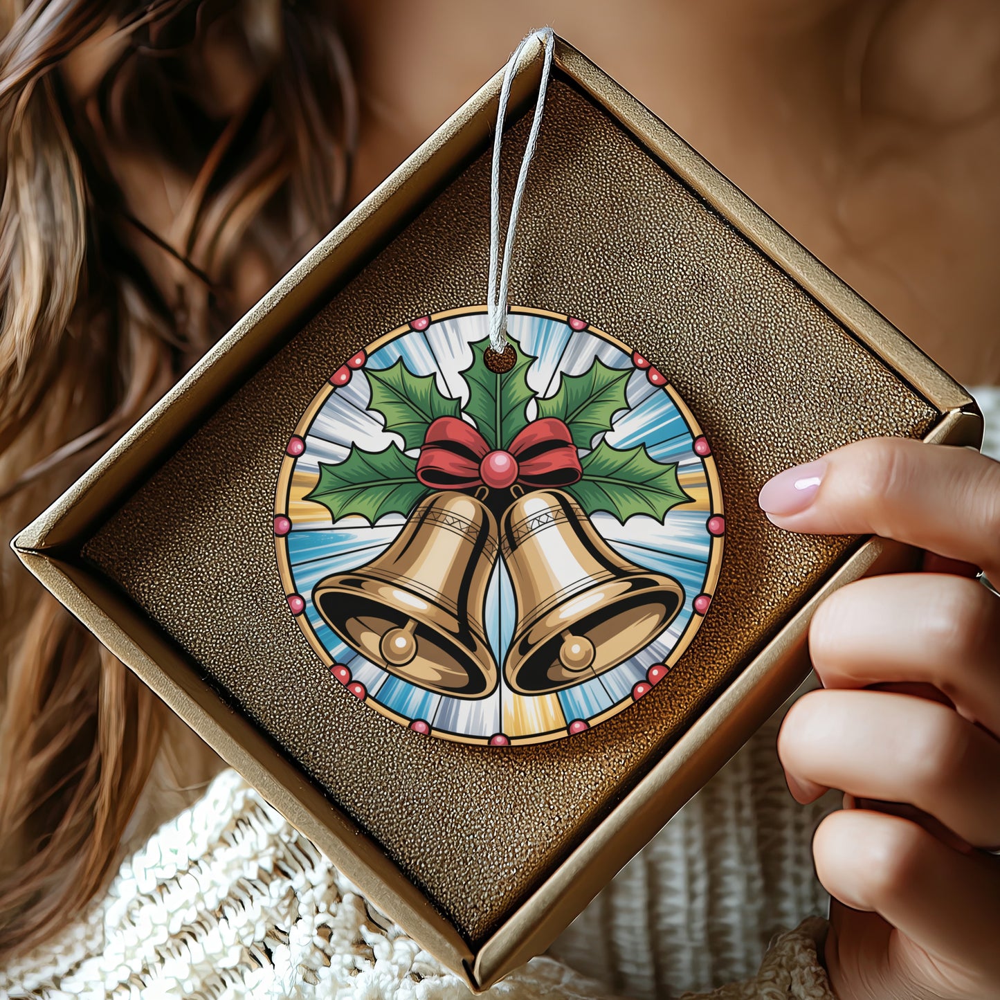 Festive Holiday Bells Decorative Ornament product