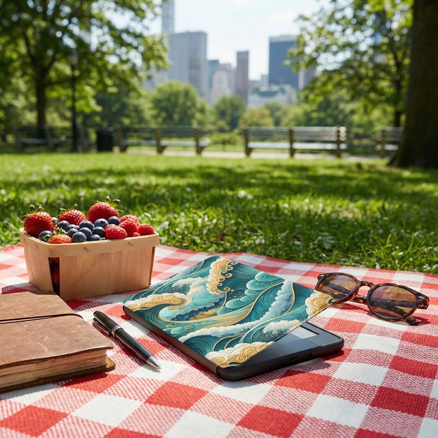 Abstract Wave Design Tablet Cover for All Occasions