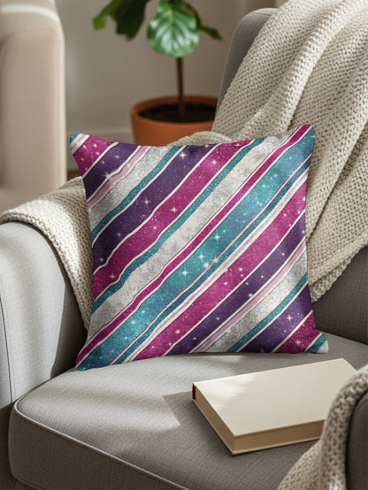 Colorful Striped Decorative Pillow for Home Decor