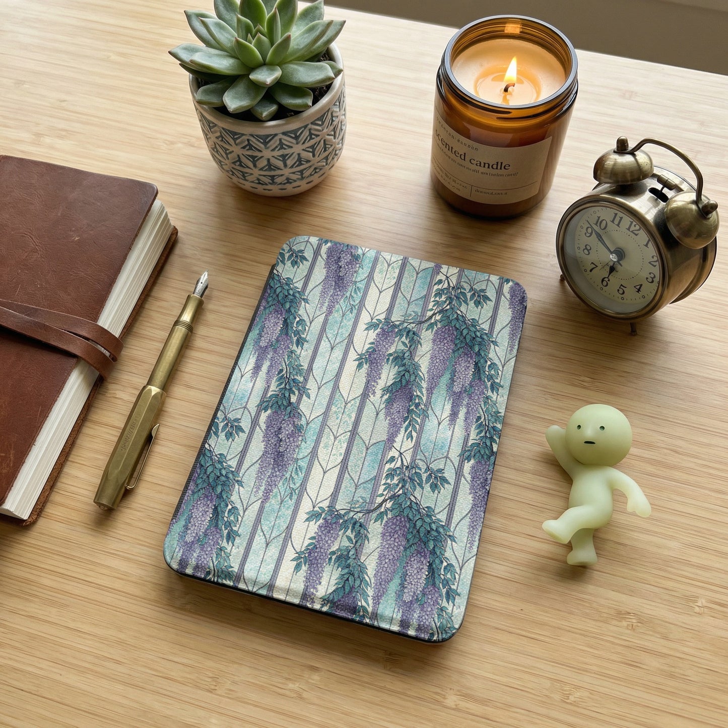 Purple Vine Floral Pattern Hardback Journal