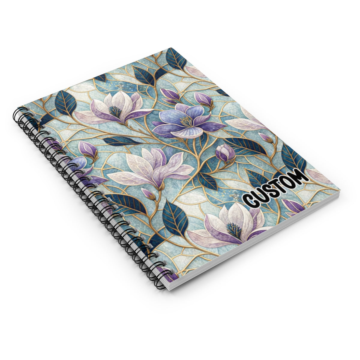 Customizable Floral Spiral Bound Notebook for Daily Use