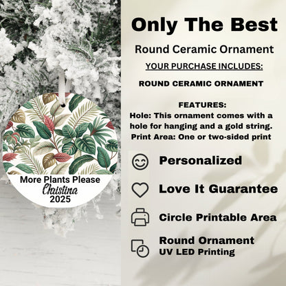 Love It Guarantee Round Ceramic Ornament product type