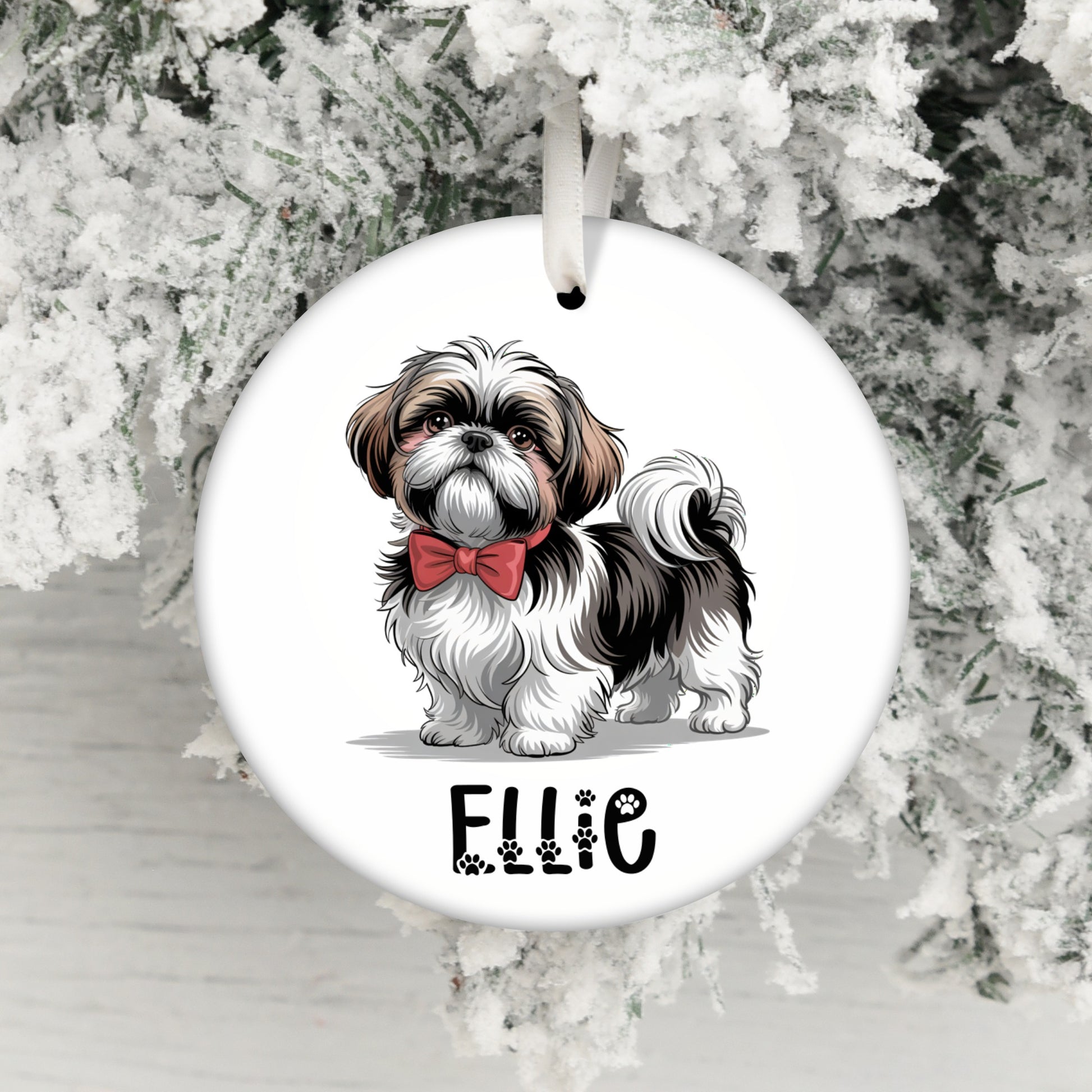 Custom Dog Christmas Ornament Personal Gift product type