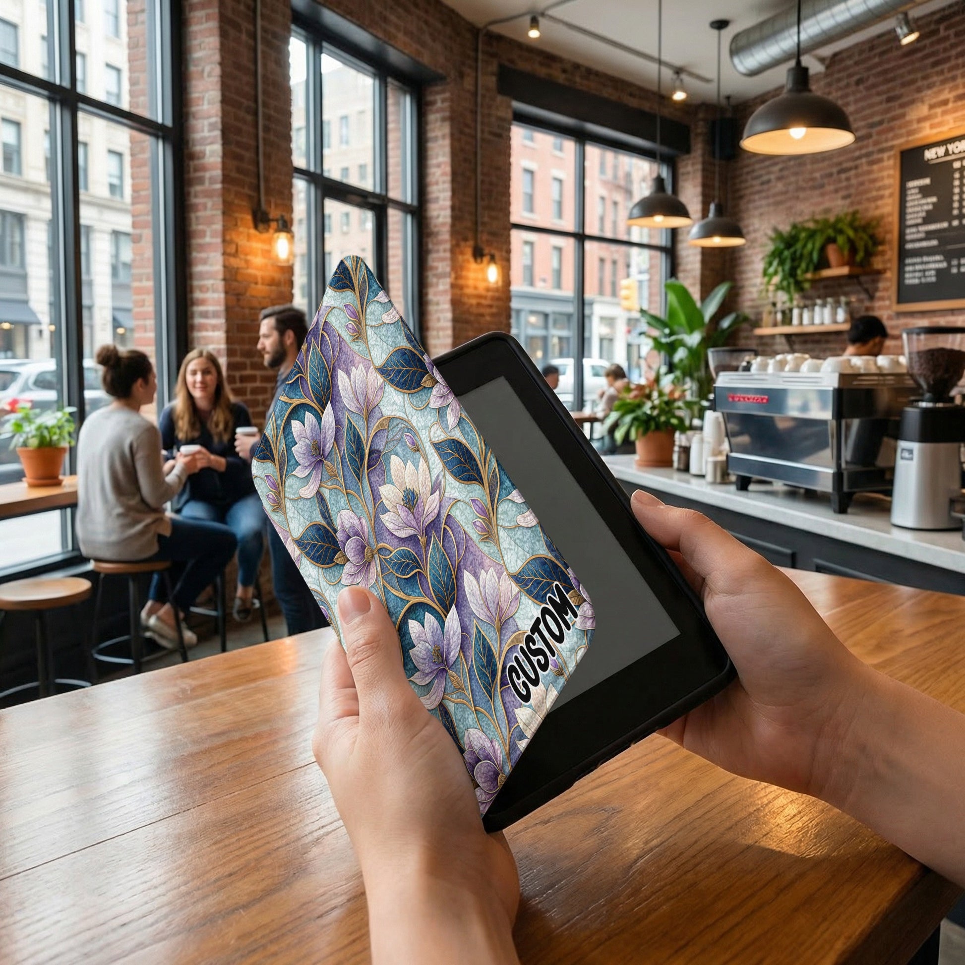 Custom Floral Design Tablet Sleeve for All Devices
