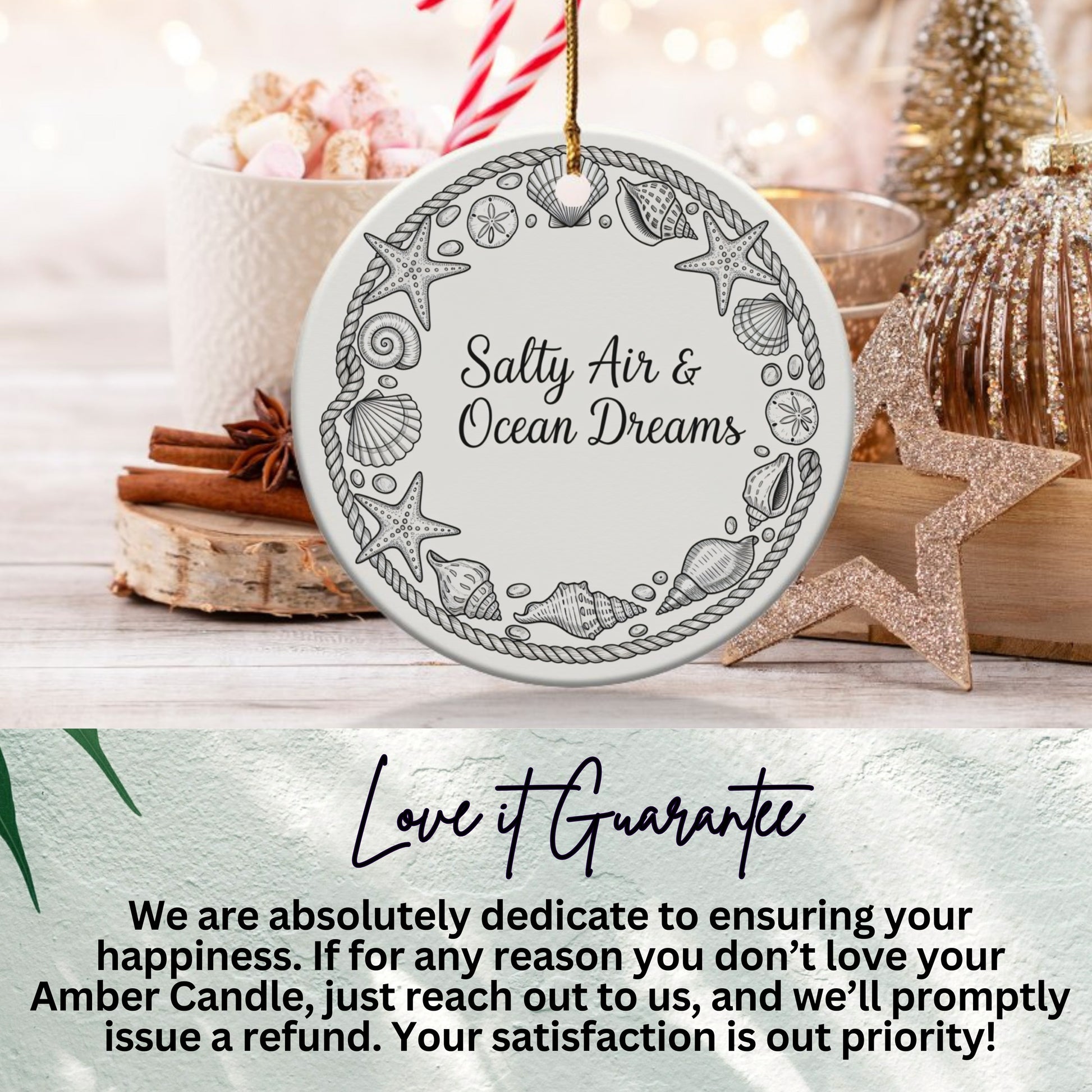 Salty Air and Ocean Dreams Decorative Ornament product type