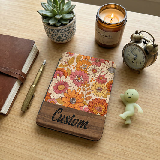 Floral Customizable Cover Notebook for Journaling