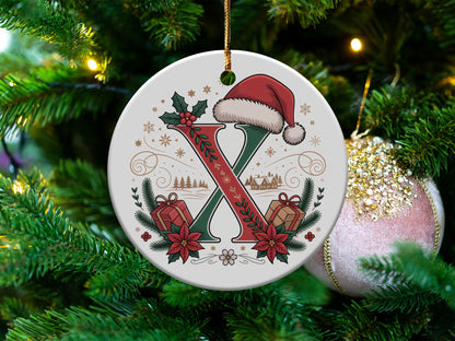 Personalized Christmas Initial Ornament product type