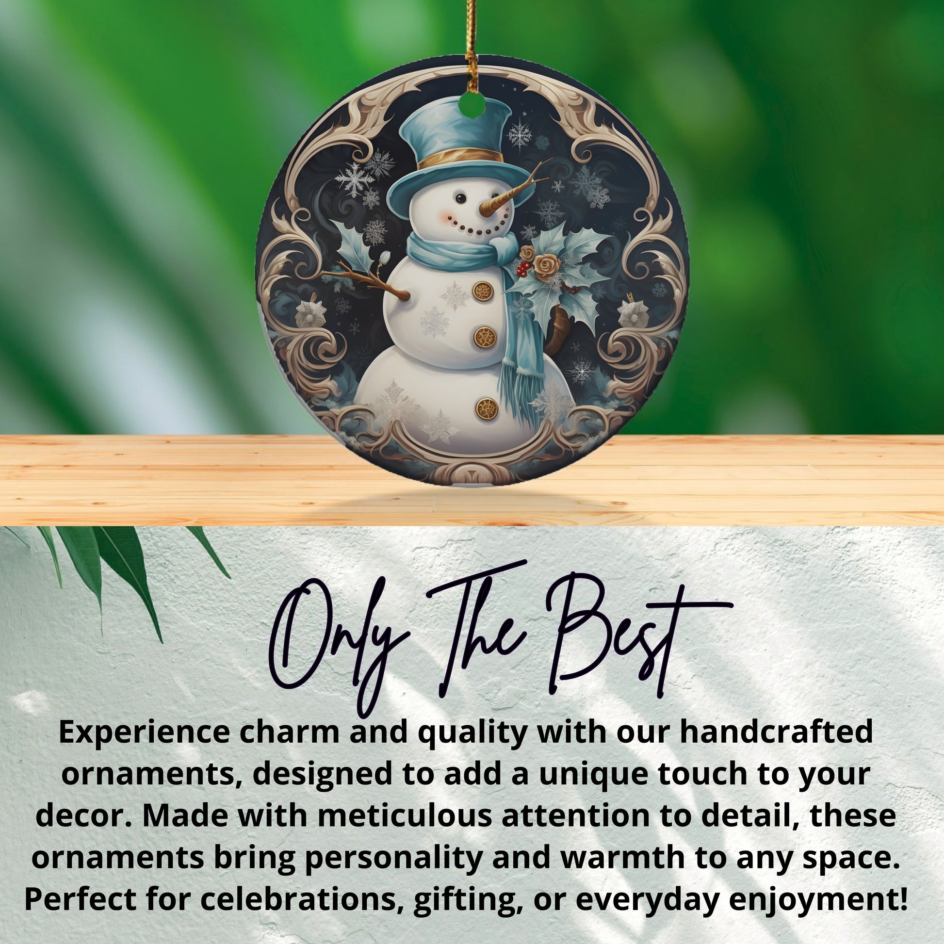 Snowman Holiday Ornament for Seasonal Product