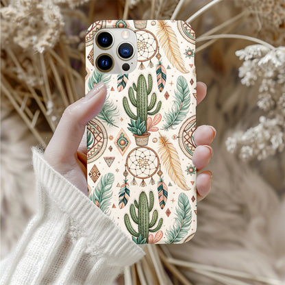 Dreamcatcher and Desert Patterns Custom Phone Case - Walk Greener
