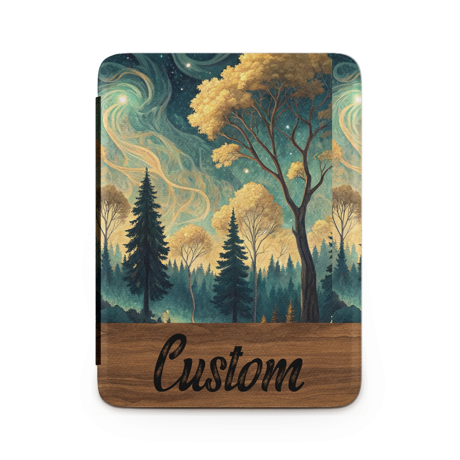 Custom Forest Night Sky Design Tablet Case Cover