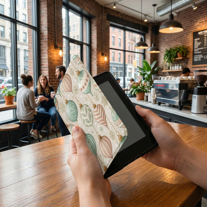 Festive Ornament Pattern Tablet Sleeve for Holiday Cheer