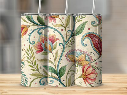 Colorful Floral and Paisley Art Nouveau Inspired Design - Walk Greener