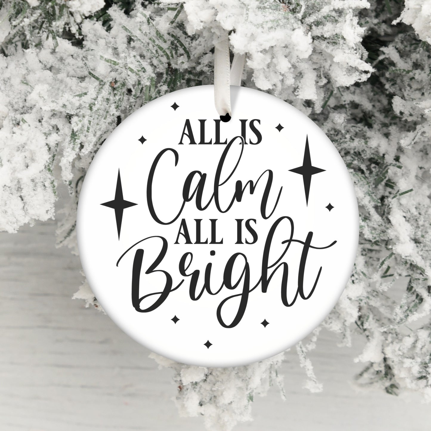 All is Calm All is Bright Holiday Ornament product type