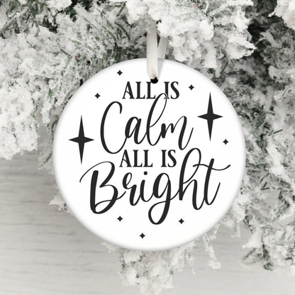 All is Calm All is Bright Holiday Ornament product type