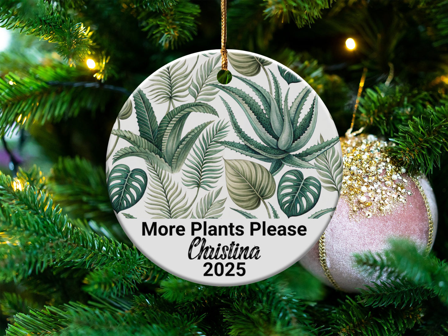 More Plants Please Christina 2025 Ornament product